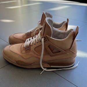 Hender Scheme MIP10 Jordan 4 in Handmade Raw Leather